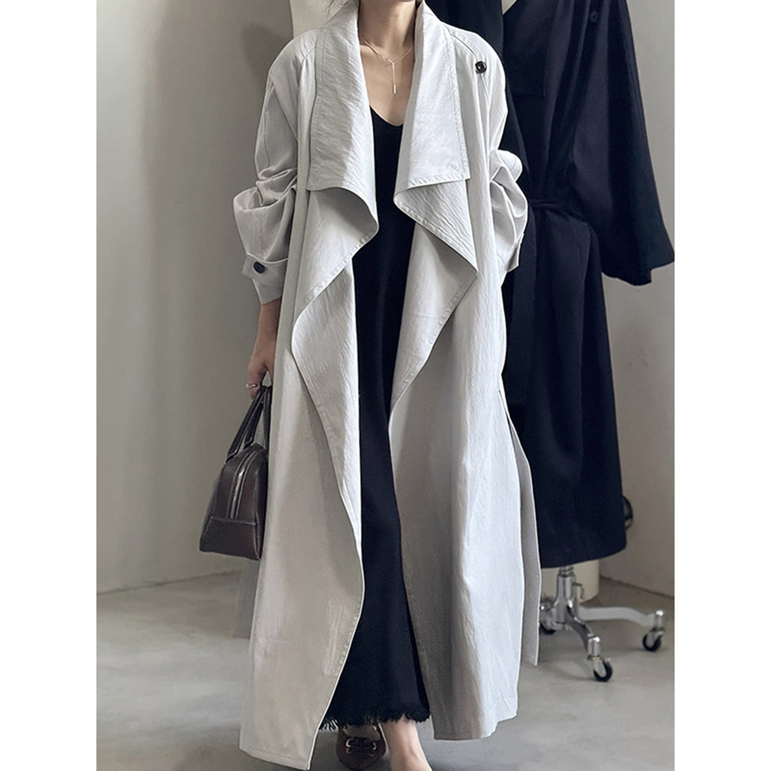 Women'S Fashion Long Coat - Allingentle Women's Long Coat Loose Fit