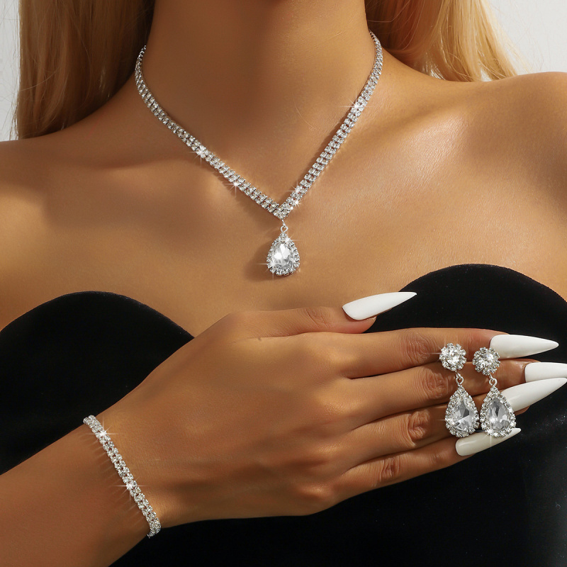 Women'S Fashion E Commerce - E-commerce New Fashion Jewelry Wholesale Rhinestone