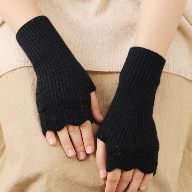 Women Fashion Gloves - New Warm Half Finger Open Finger