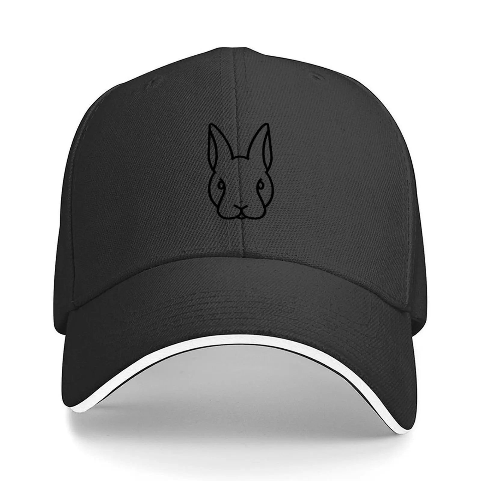 Women Fashion Vector - rabbits vector animal black Baseball Cap