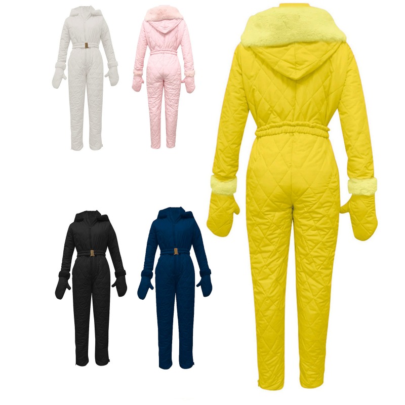 Women Fashion Gloves - Couple's Solid Color Ski Suit, Winter