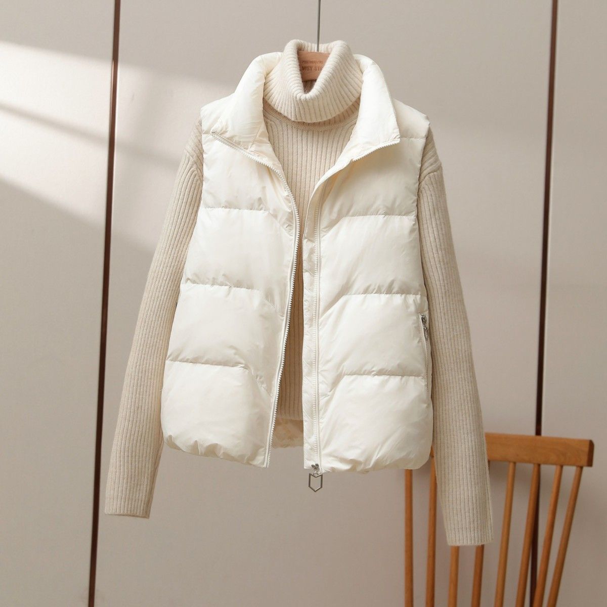 Puffer Vest Fashion Women - 2025 New Winter Warm Cropped Vest