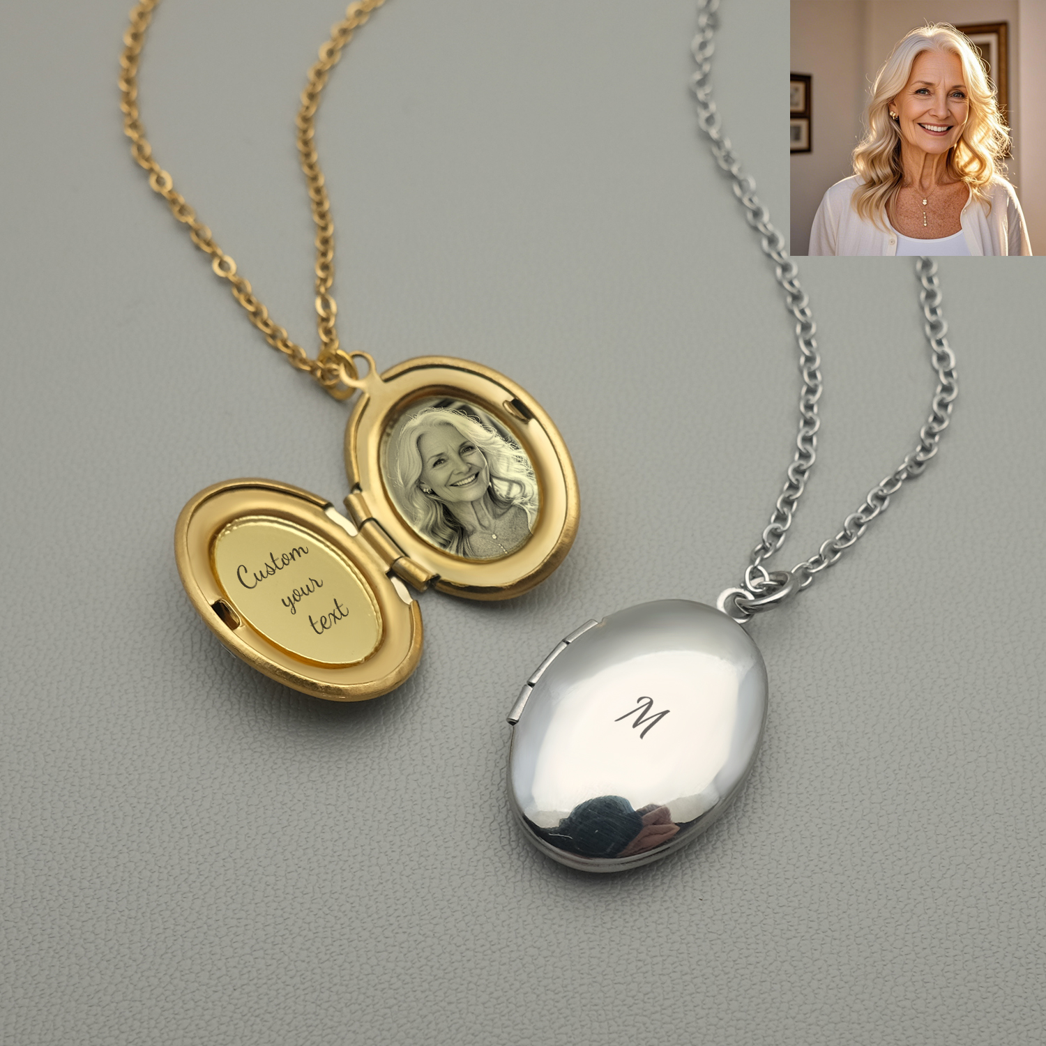 Personalized Locket Necklace C - Fashion Women Picture incelemesi ve fiyatı