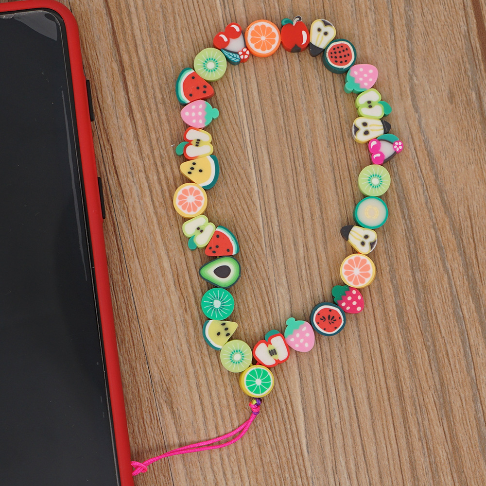 Cute Fruit Bead Phone Strap Ch - Fashion Women Picture incelemesi ve fiyatı