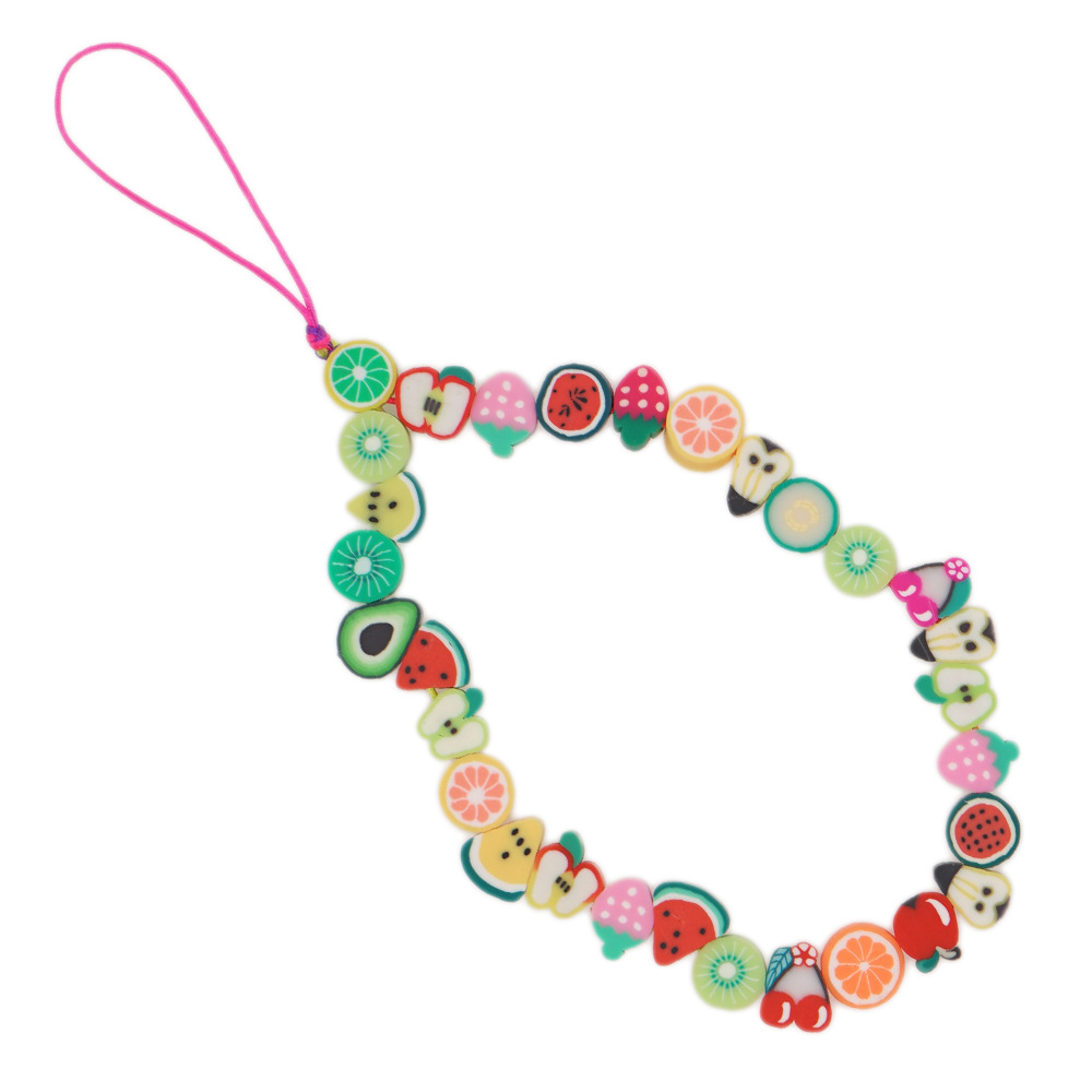 Cute Fruit Bead Phone Strap Ch - Fashion Women Picture incelemesi ve fiyatı