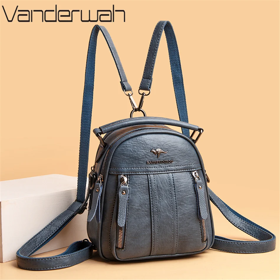 4 In 1 Leather Backpacks Multi - Women'S Fashion Backpack incelemesi ve fiyatı