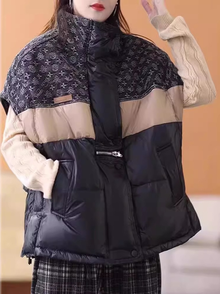 Fashion Retro Down Jacket Vest - Puffer Vest Fashion Women incelemesi ve fiyatı