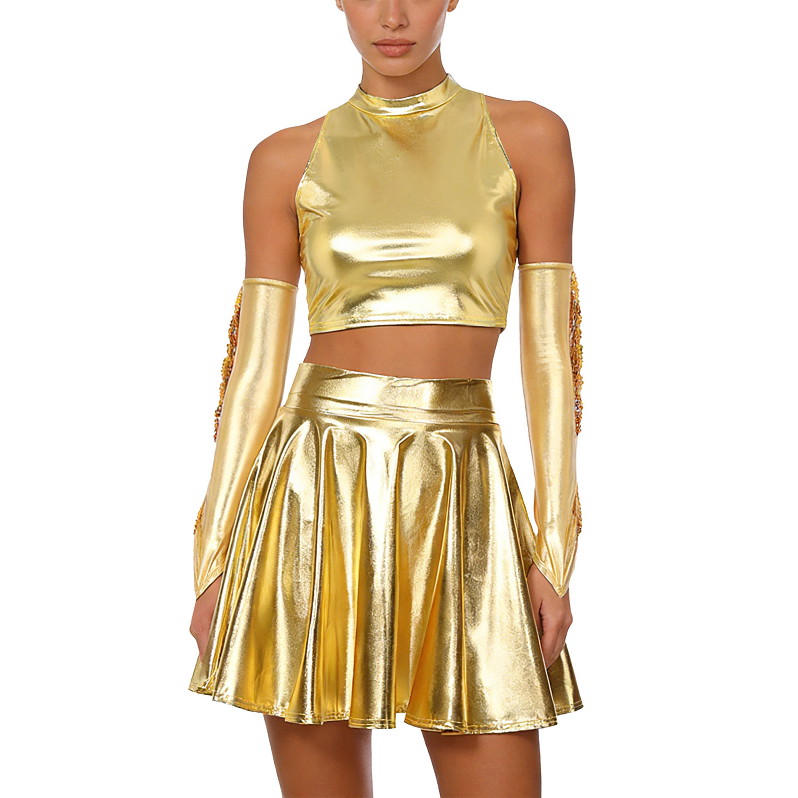 Women Adults Fashion Metallic  - Women Fashion Gloves incelemesi ve fiyatı