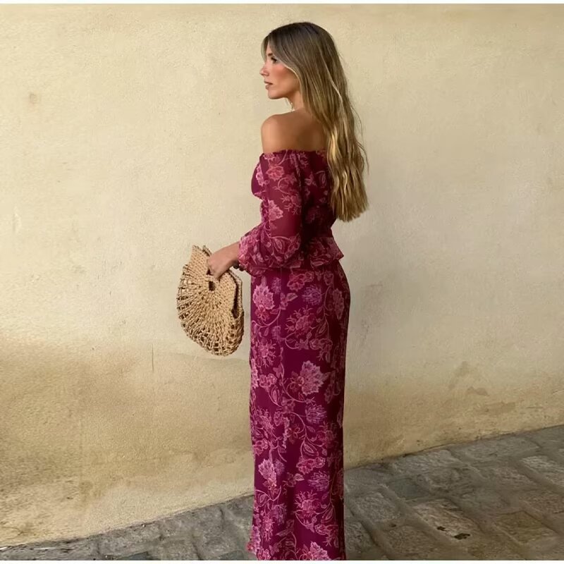 Women's Fashion Printed Off-Sh - Fashion Women Picture incelemesi ve fiyatı