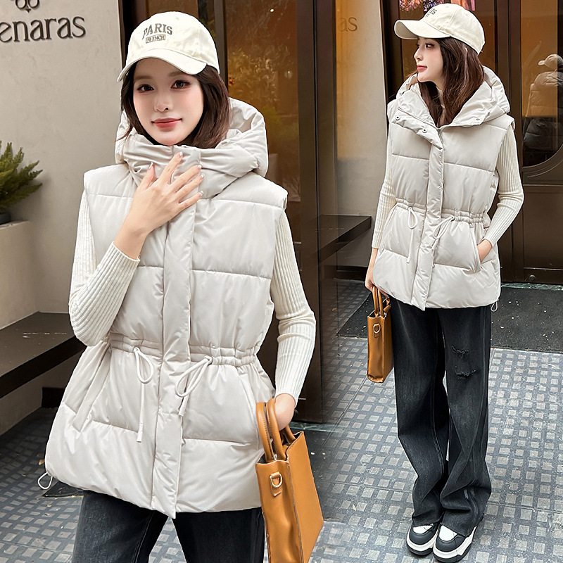 Winter Down Cotton Vest Jacket - Puffer Vest Fashion Women incelemesi ve fiyatı