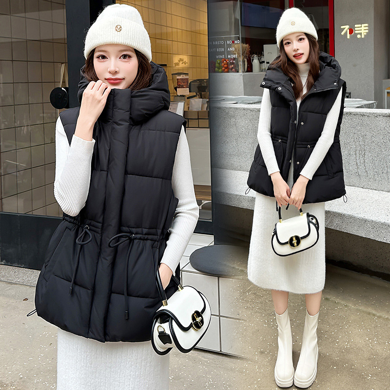Winter Down Cotton Vest Jacket - Puffer Vest Fashion Women incelemesi ve fiyatı