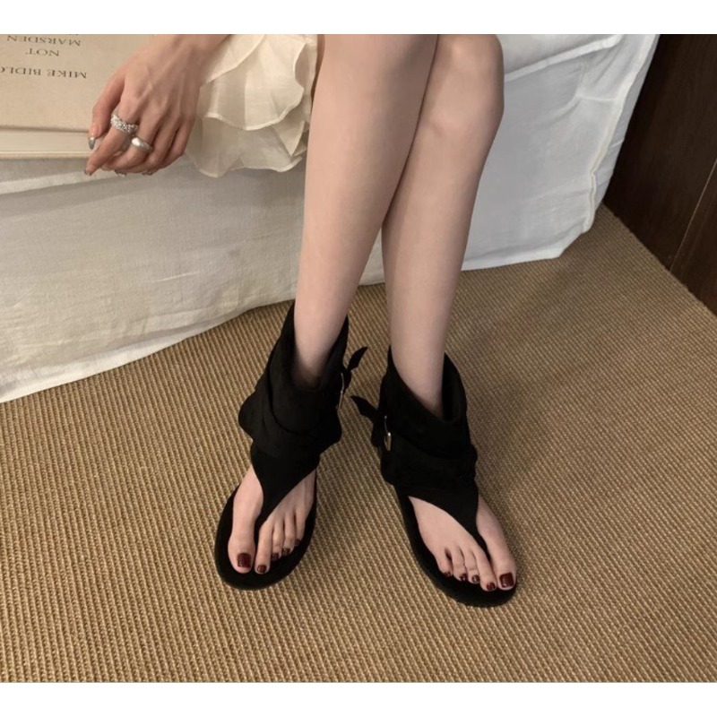 2025Spring Clip Toe Flats Sand - Women'S Fashion Trousers incelemesi ve fiyatı