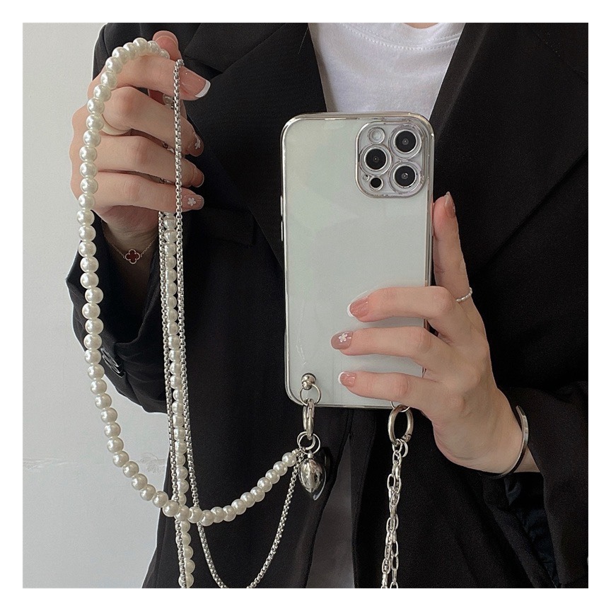 Long Pearl Phone Lanyard Handm - Fashion Women Picture incelemesi ve fiyatı