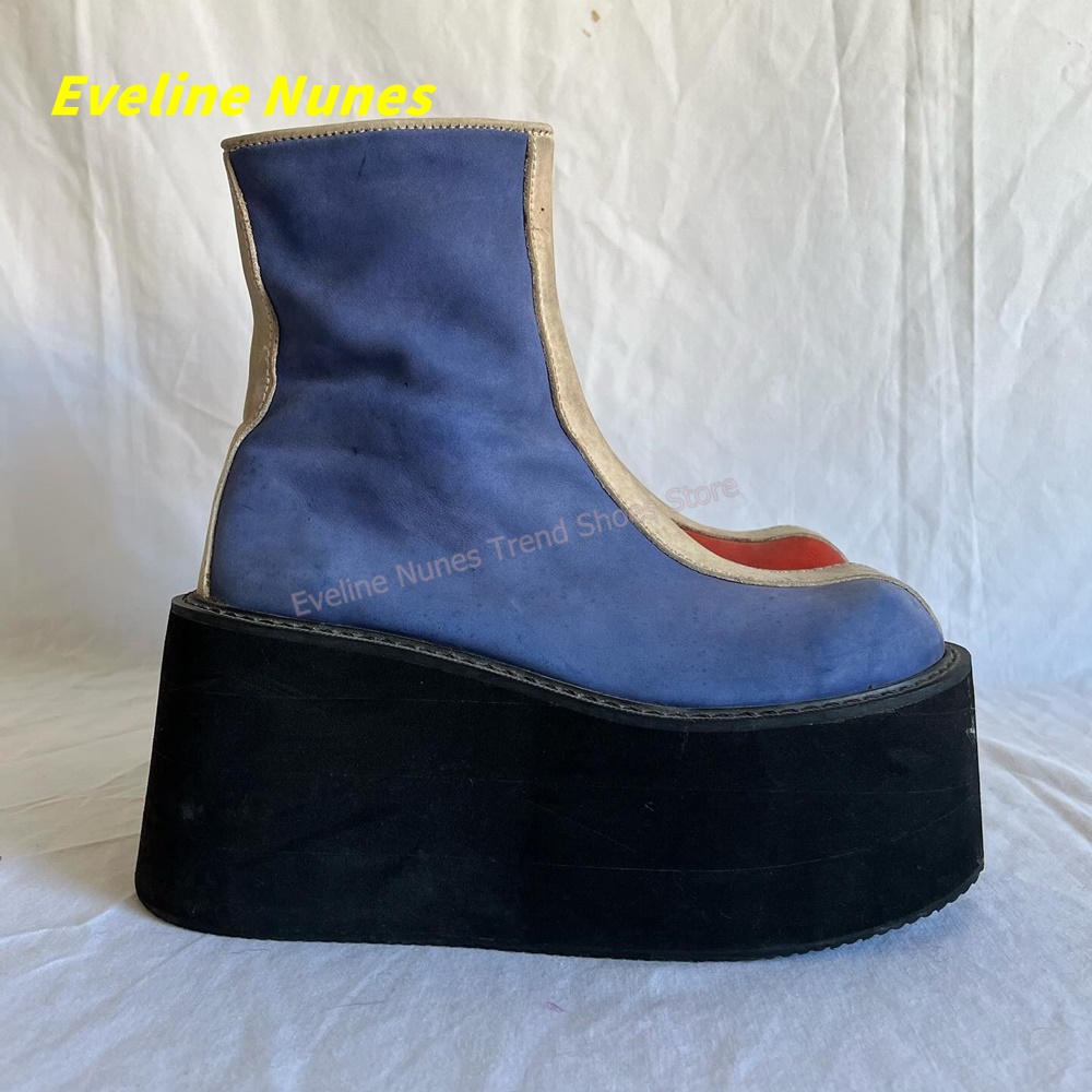Y2K Red Blue Platform Ankle Bo - Women'S Fashion Trends Spring 2026 incelemesi ve fiyatı