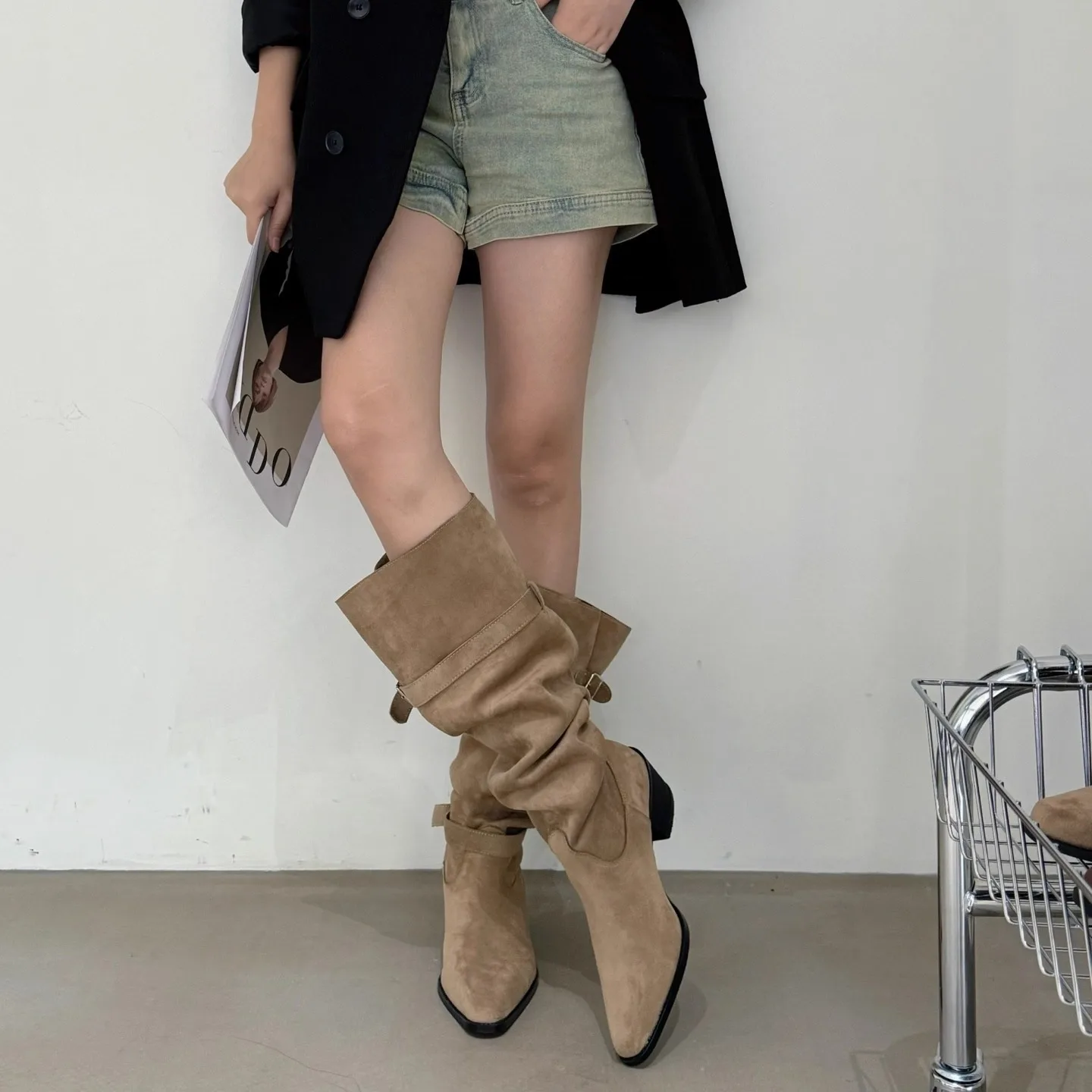 Vintage Suede Women Trouser Le - Women'S Fashion Trousers incelemesi ve fiyatı