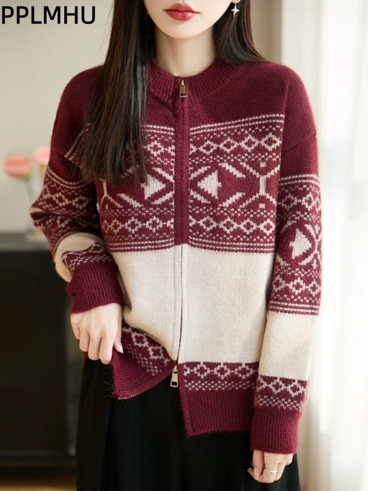 Vintage Jacquard Korean Fashio - Women'S Fashion Gilet incelemesi ve fiyatı