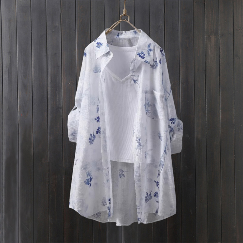 Tencel shirt women's thin coat - Women'S Fashion Long Coat incelemesi ve fiyatı