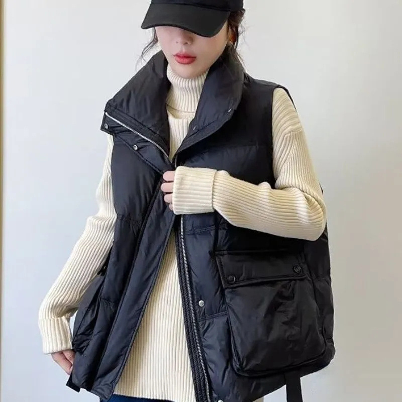 Autumn Winter Lady Fashion Puf - Puffer Vest Fashion Women incelemesi ve fiyatı