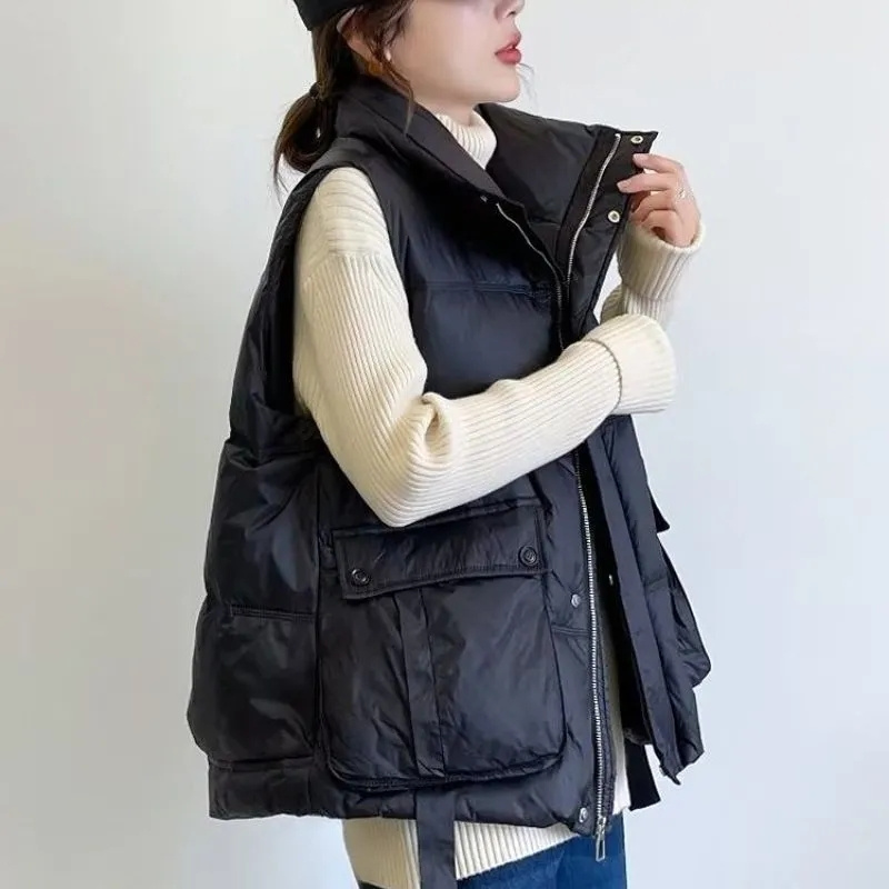 Autumn Winter Lady Fashion Puf - Puffer Vest Fashion Women incelemesi ve fiyatı