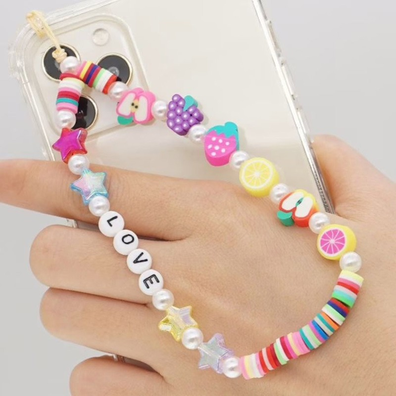 Simple Clay Fruit Charm Phone  - Fashion Women Picture incelemesi ve fiyatı