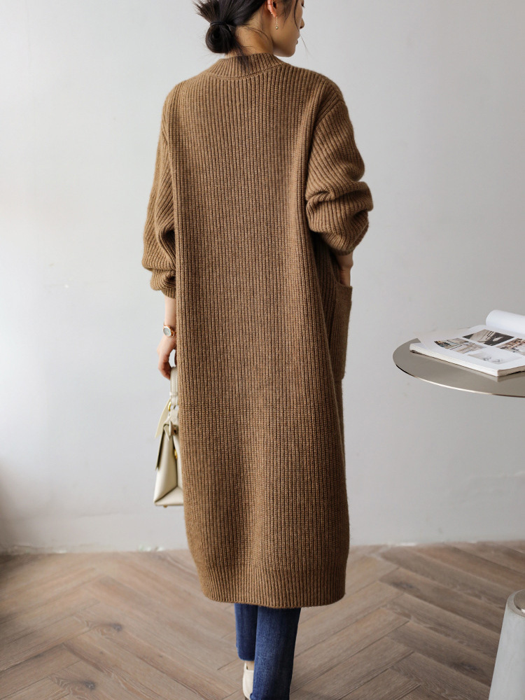 Baggy Long Knitted Cardigan Si - Women'S Fashion Gilet incelemesi ve fiyatı