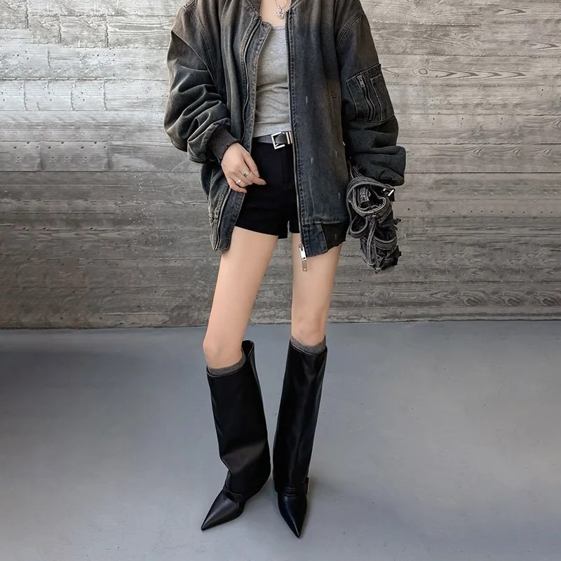 Women's Knee-high Boots Classi - Women'S Fashion Trousers incelemesi ve fiyatı
