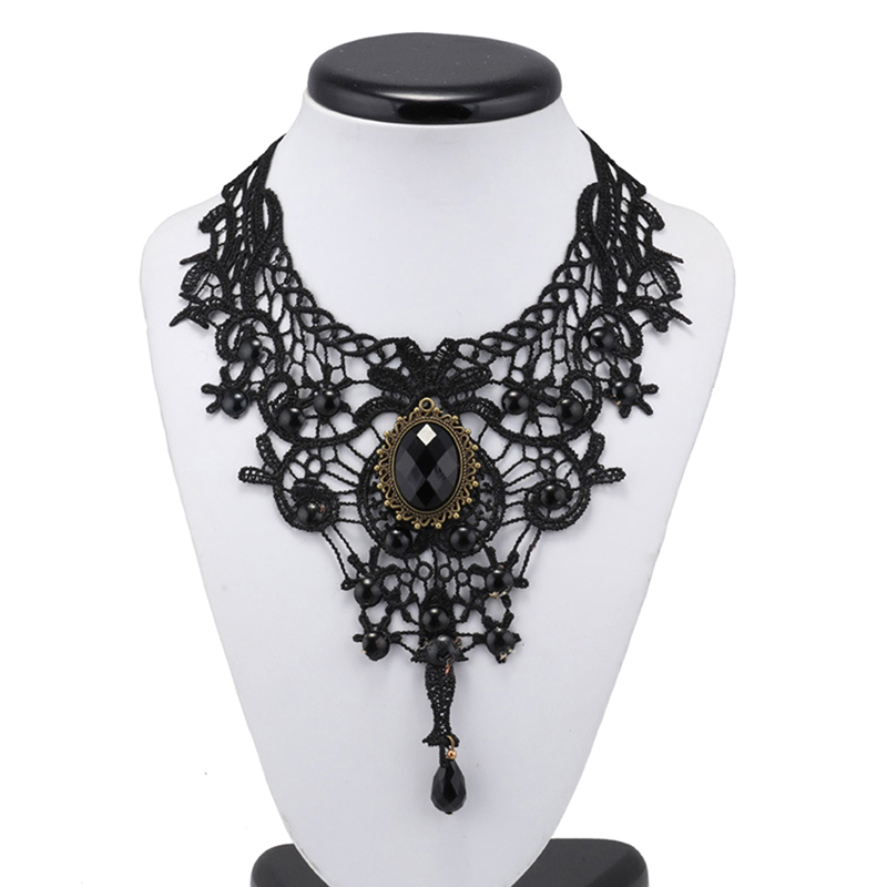 Hot Sale Women Black Lace Bead - Women'S Fashion Victorian incelemesi ve fiyatı