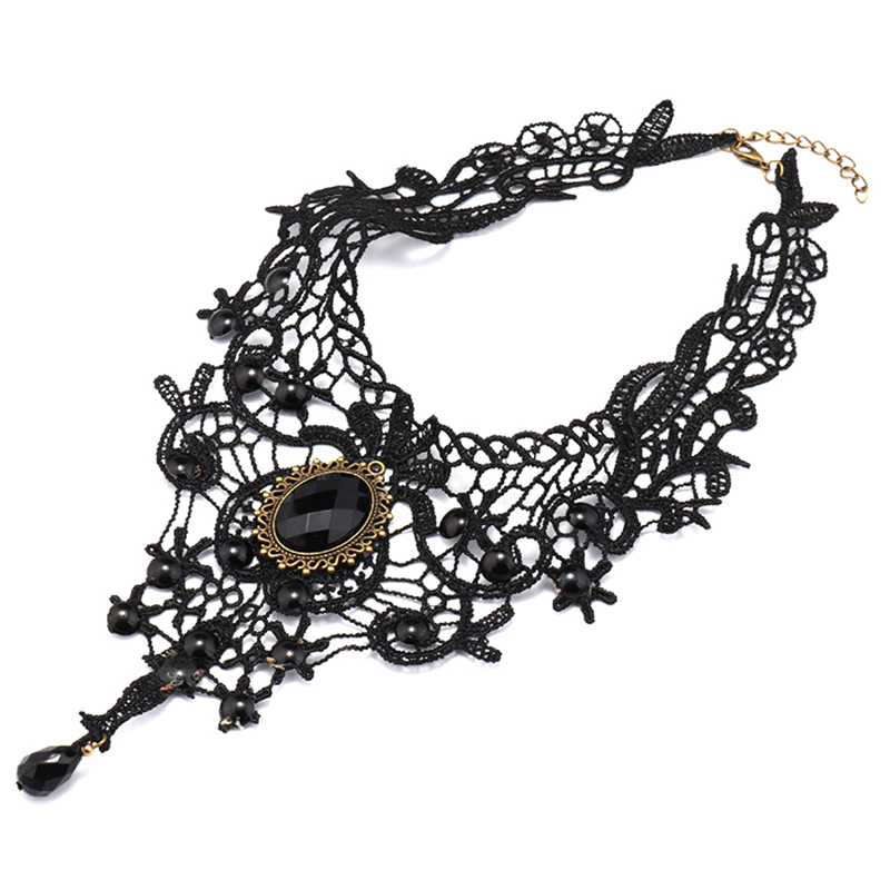 Hot Sale Women Black Lace Bead - Women'S Fashion Victorian incelemesi ve fiyatı