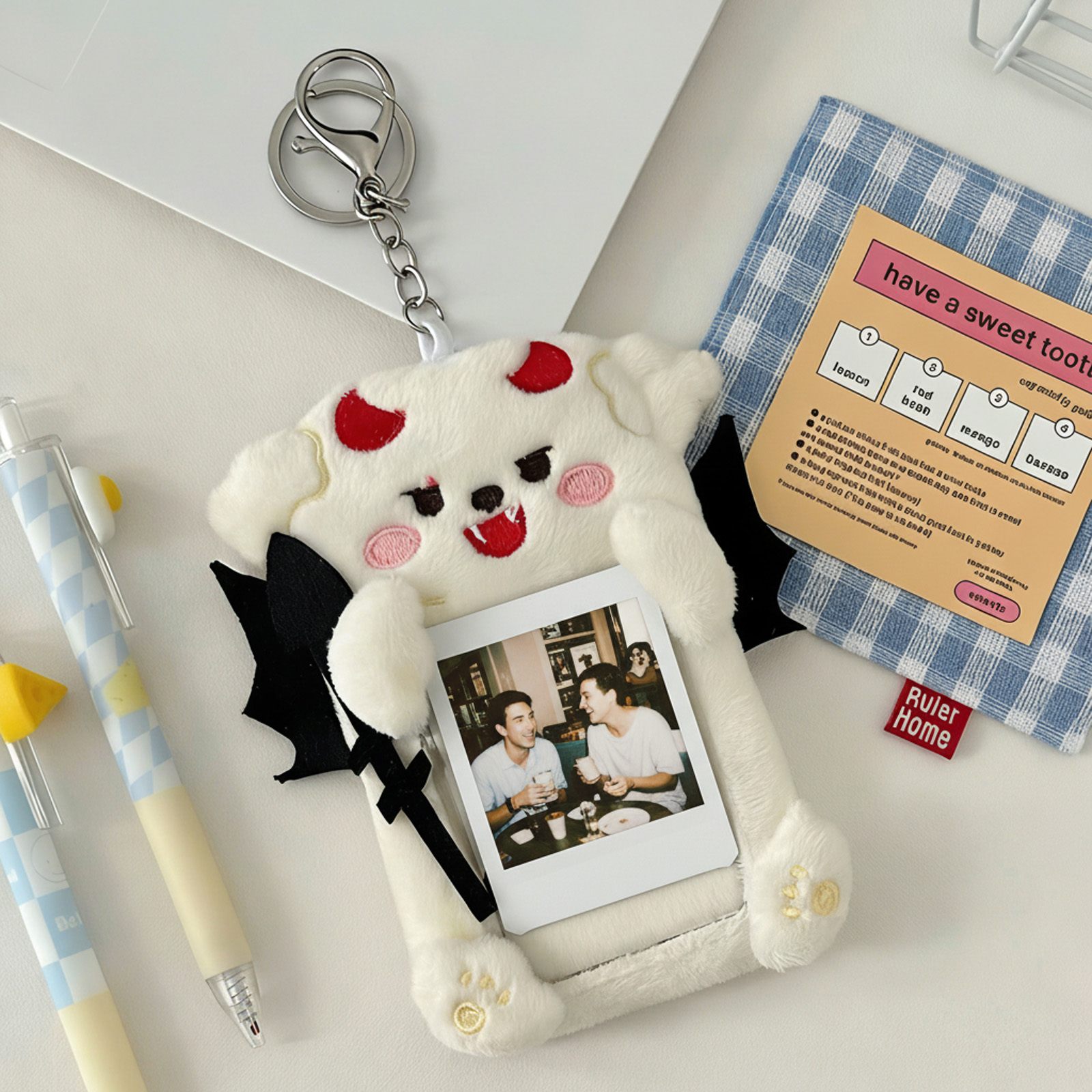 Plush Angel Devil Keychain Cut - Women'S Fashion Backpack incelemesi ve fiyatı