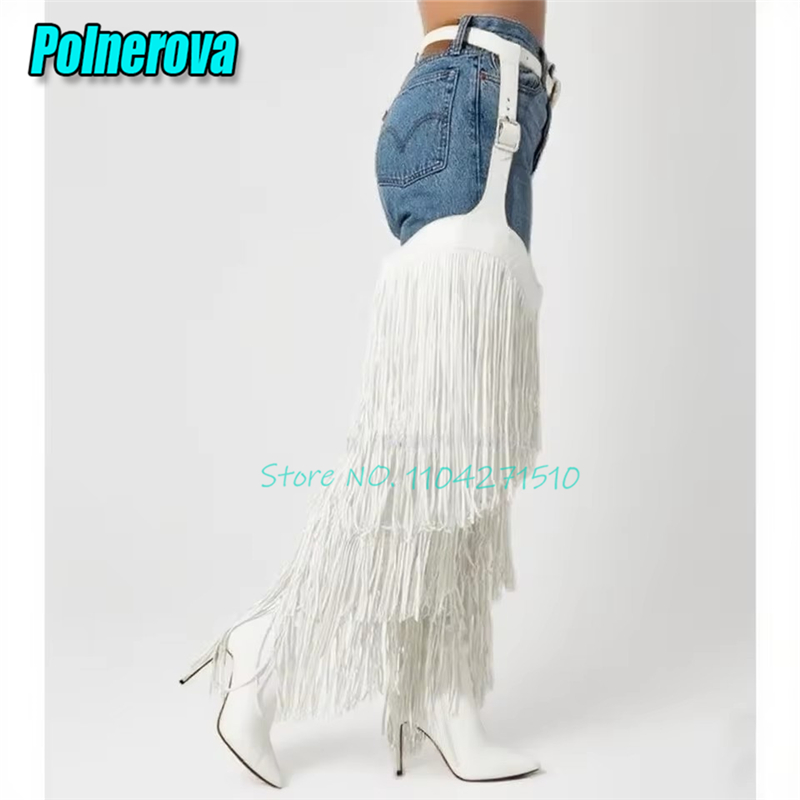 Yellow Tassel Over The Knee Bo - Women'S Fashion Trousers incelemesi ve fiyatı