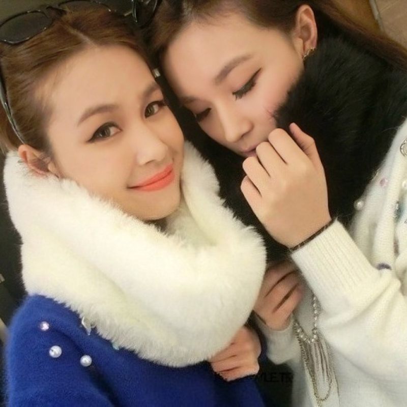 Women Faux Fox Fur Long Scarf  - Women'S Fashion Long Coat incelemesi ve fiyatı