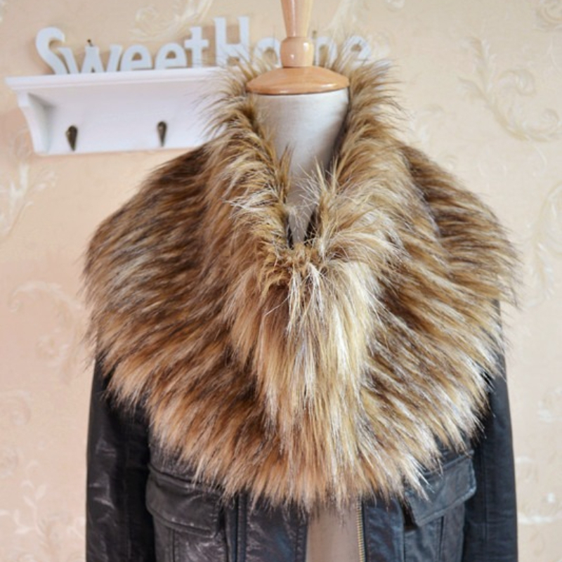 Women Faux Fox Fur Long Scarf  - Women'S Fashion Long Coat incelemesi ve fiyatı