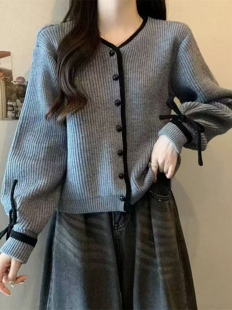 Baggy Striped V-Neck Knitted C - Women'S Fashion Gilet incelemesi ve fiyatı