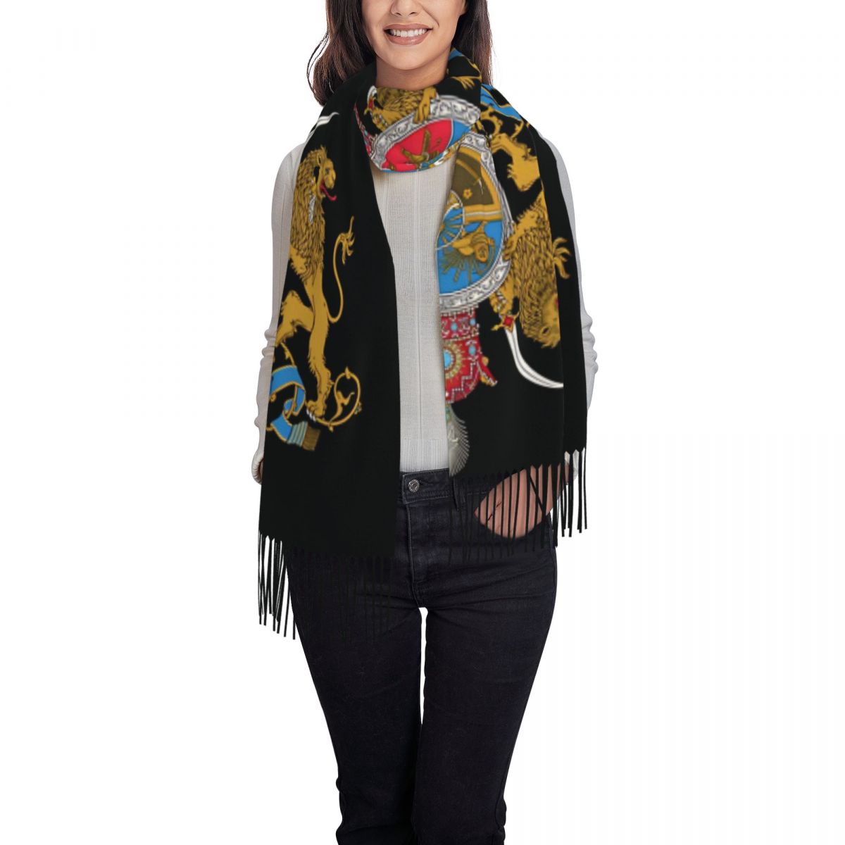 Sovereign Coat Of Arms Of Iran - Women'S Fashion Long Coat incelemesi ve fiyatı