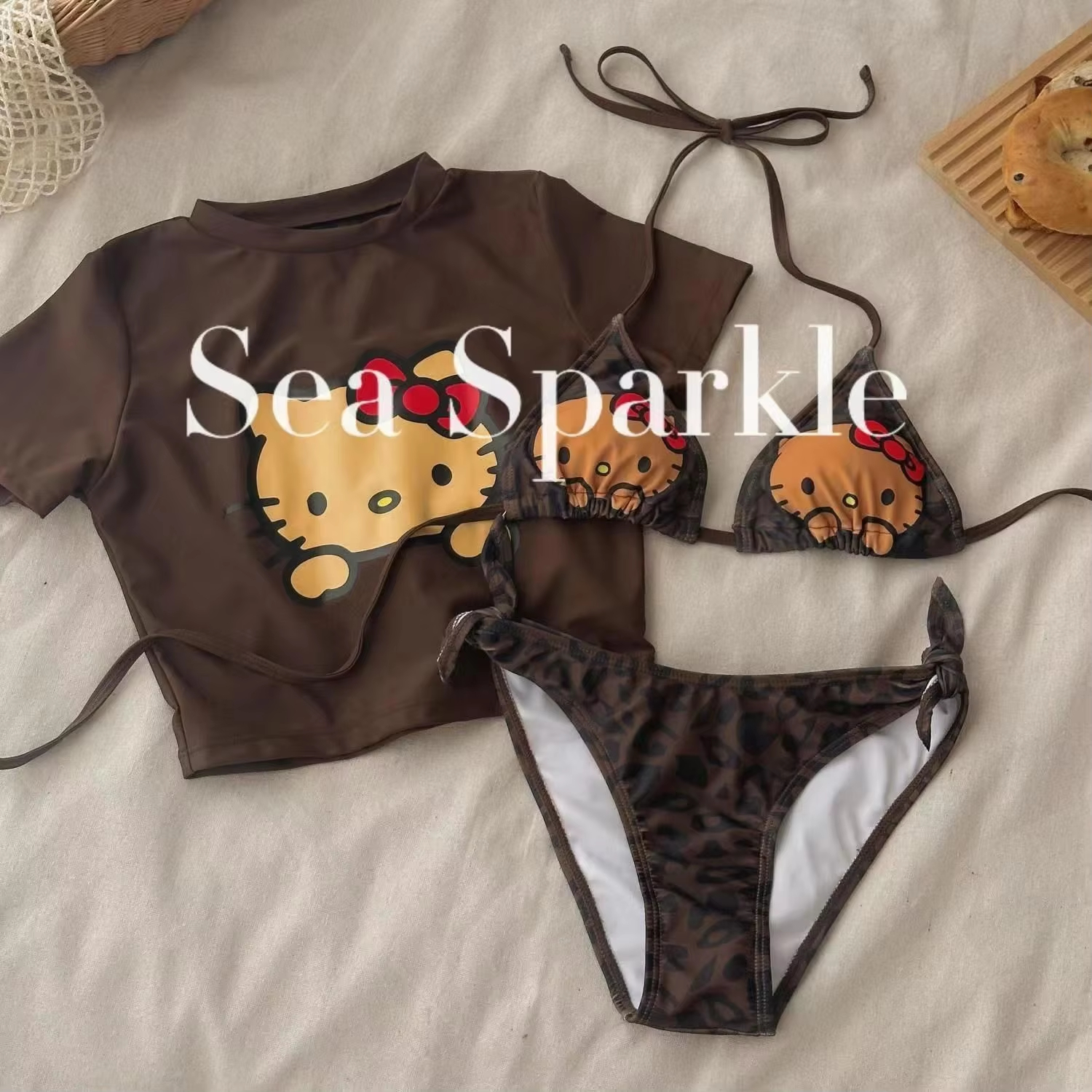 3Pcs Hello Kittys Bikini Set C - Women'S Fashion Trousers incelemesi ve fiyatı