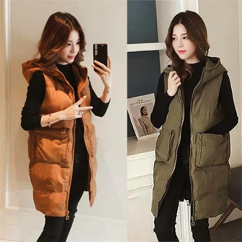 2026 New Winter Sleeveless Tan - Puffer Vest Fashion Women incelemesi ve fiyatı