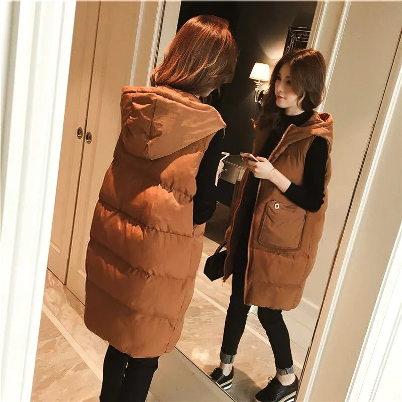 2026 New Winter Sleeveless Tan - Puffer Vest Fashion Women incelemesi ve fiyatı