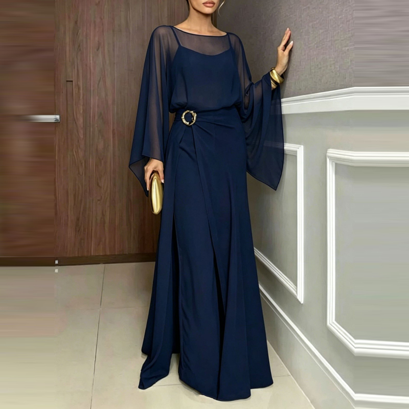 Fashion O-neck Cover Up Romper - Women'S Fashion Vintage Off Shoulder Long Sleeve Jumpsuit incelemesi ve fiyatı