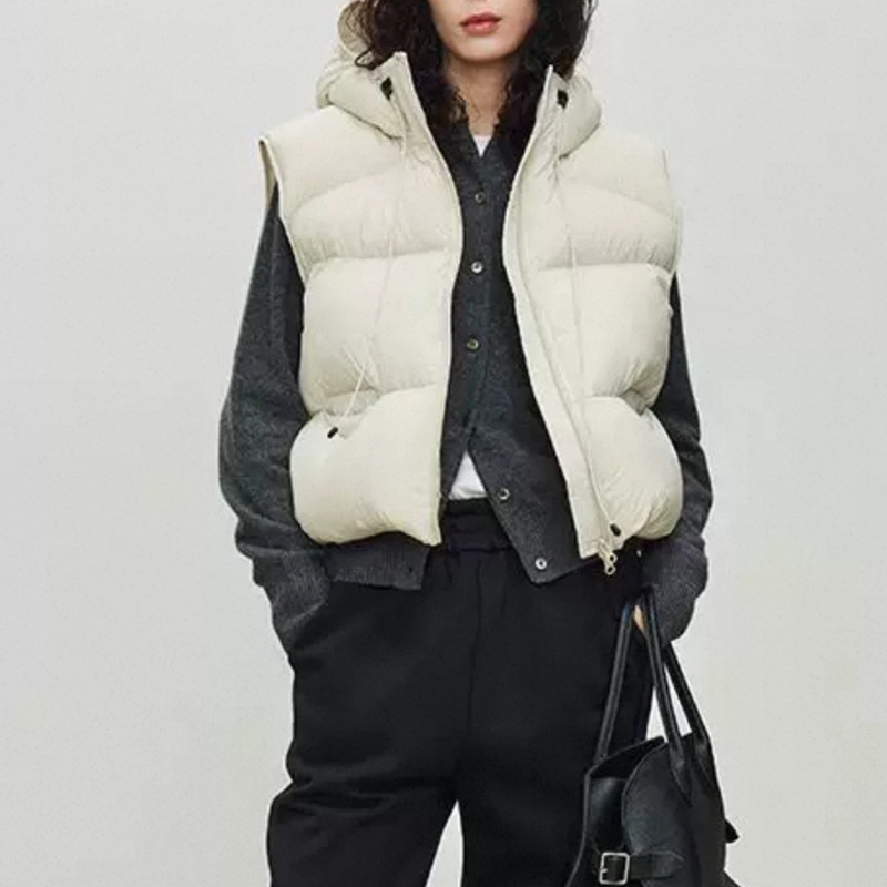 Women White Duck Down Vest Win - Puffer Vest Fashion Women incelemesi ve fiyatı