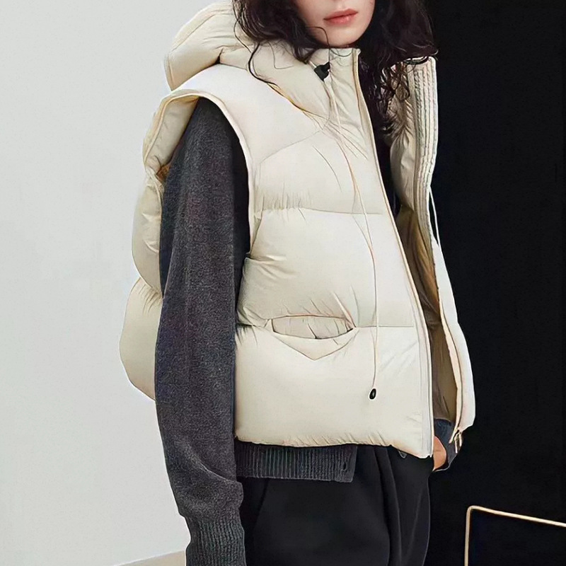 Women White Duck Down Vest Win - Puffer Vest Fashion Women incelemesi ve fiyatı