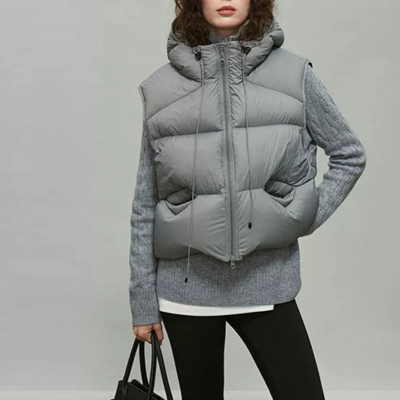 Women White Duck Down Vest Win - Puffer Vest Fashion Women incelemesi ve fiyatı