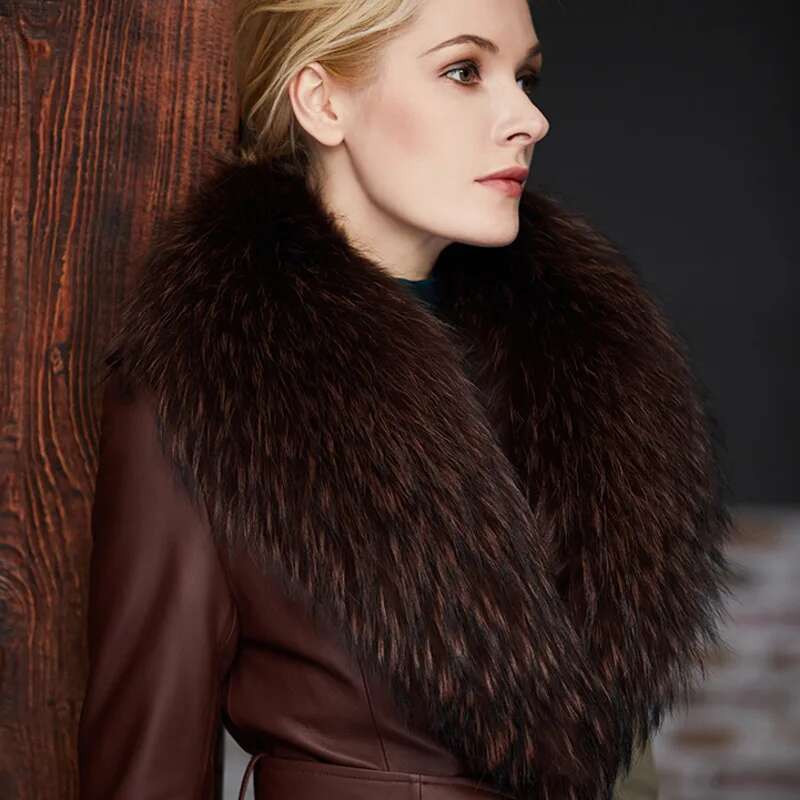Raccoon Fur Collar Female Wint - Women'S Fashion Long Coat incelemesi ve fiyatı