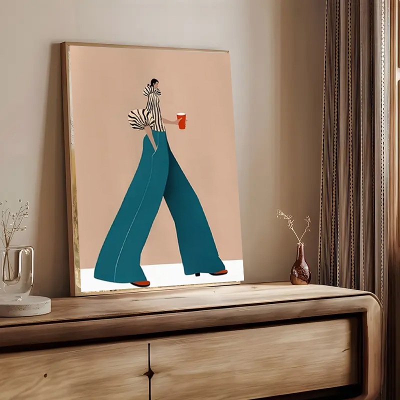 Fashionable Blue Pants Woman P - Fashion Women Picture incelemesi ve fiyatı