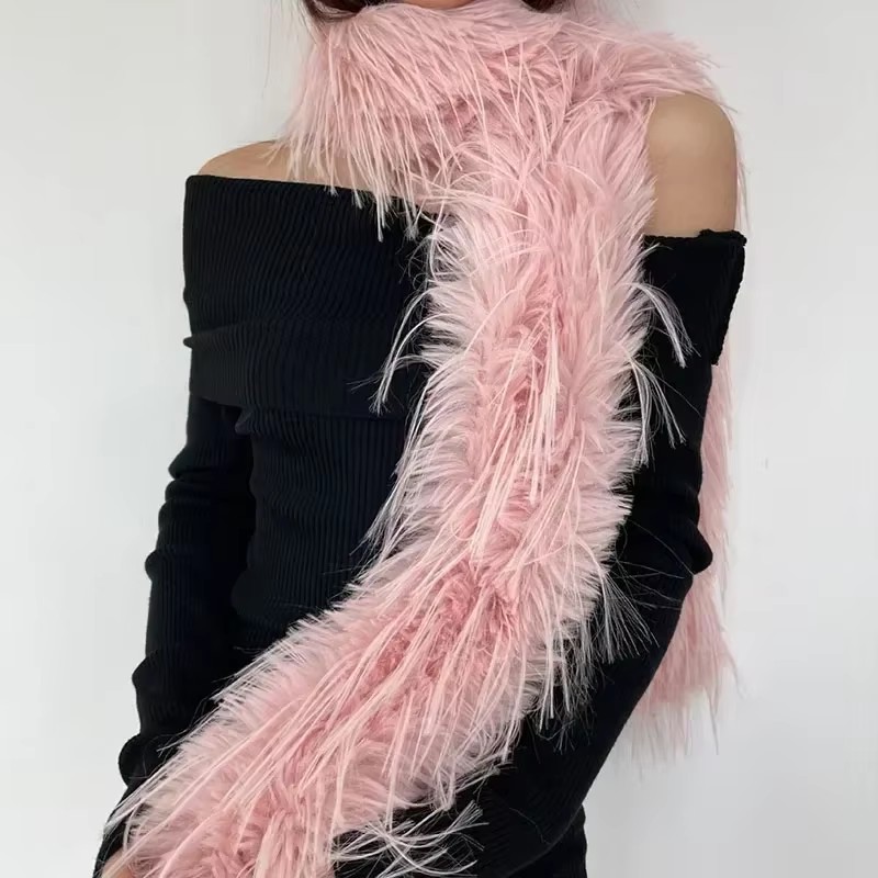 Women Faux Rabbit Fur Long Sca - Women'S Fashion Long Coat incelemesi ve fiyatı