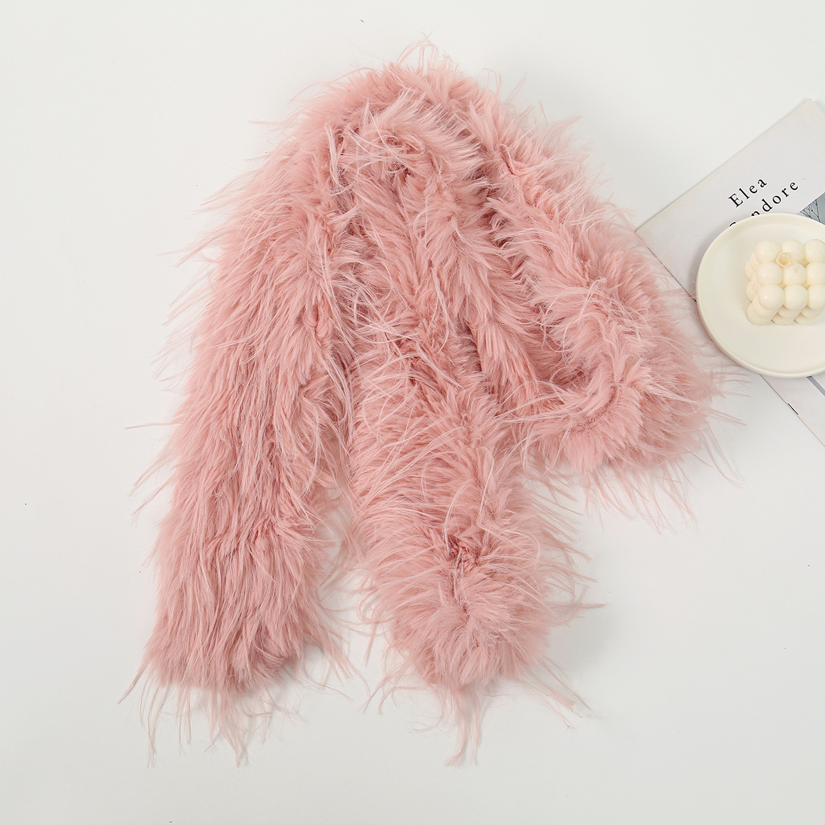 Women Faux Rabbit Fur Long Sca - Women'S Fashion Long Coat incelemesi ve fiyatı